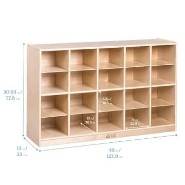 ECR4Kids Mobile Tray Storage Cabinet for Organized Spaces