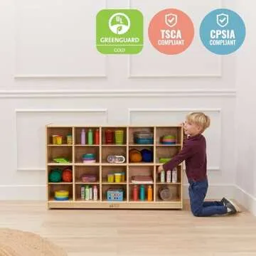 ECR4Kids Mobile Tray Storage Cabinet for Organized Spaces