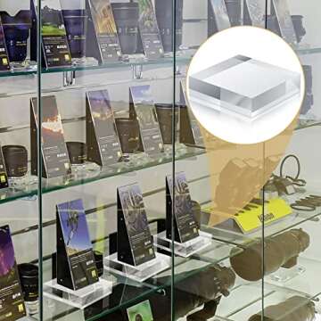 Remerry Acrylic Display Blocks - Stylish & Versatile 8-Pack