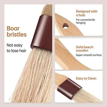 Boar Bristle Pastry Brushes for Baking and Barbecue