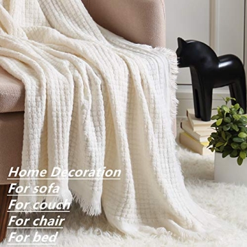 Farmhouse Boho Knitted Throw Blanket for Every Occasion