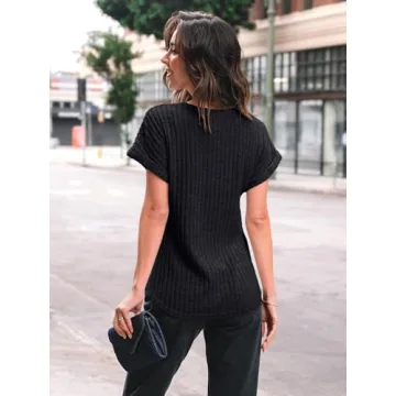 AUTOMET Women Fall Tunic Tops for Casual Business Style