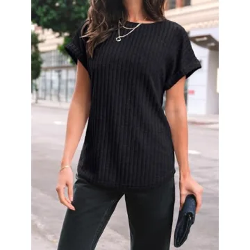 AUTOMET Women Fall Tunic Tops for Casual Business Style