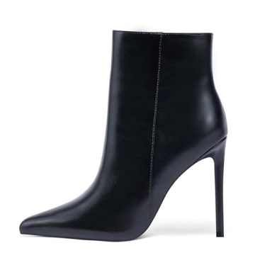 Elisabet Tang Women Heeled Ankle Booties,Sexy Pointed Toe 4 inch Stiletto High Heel Fashion Ankle & ...