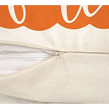 Happy Fall Pumpkin Pillow Cover for Autumn Decor