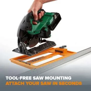 BORA 5-Piece NGX Clamp Edge System Set for Making Precision Cuts, Includes 50-inch Clamp Edge, 50-inch Extension, Pro Saw Plate, Track Clamps, Non-Chip Strip, 544500