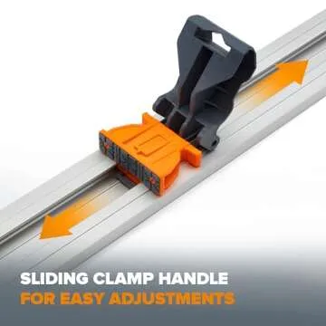 BORA 5-Piece NGX Clamp Edge System Set for Making Precision Cuts, Includes 50-inch Clamp Edge, 50-inch Extension, Pro Saw Plate, Track Clamps, Non-Chip Strip, 544500