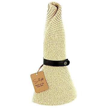 Sunlily Women's Roll-n-Go Sun Hat, Tan, One Size