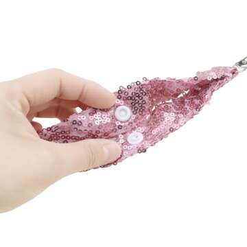 Rainbowstar 3 Pcs Mouse Ear Holder for Backpack Bag Headband Holder Lanyard Strap for Hanging Mouse ...