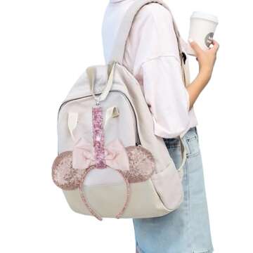 Rainbowstar Mouse Ear Holder for Hands-Free Travel Acc