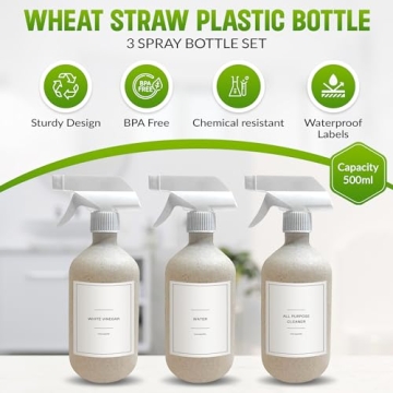 Quintessential Home Spray Bottle Set of 3 - Eco-Friendly