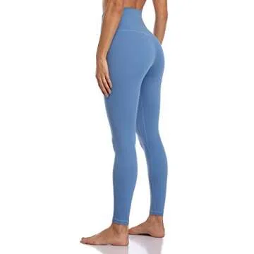 Colorfulkoala Women's Buttery Soft High Waisted Yoga Pants Full-Length Leggings (M, Havelock Blue)