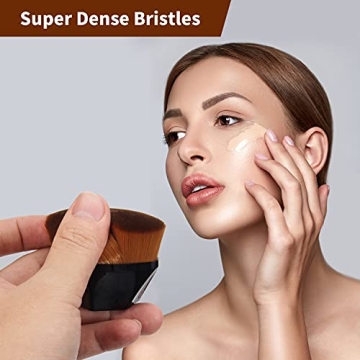 BEAHOT 4 Pack Foundation Makeup Brush with Protective Case