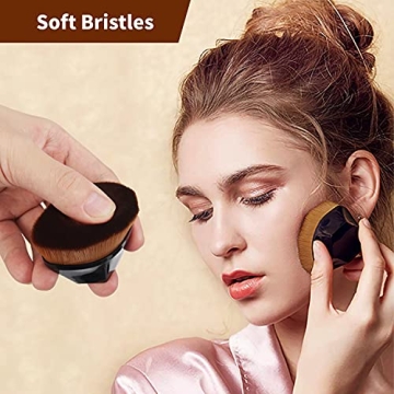 BEAHOT 4 Pack Foundation Makeup Brush with Protective Case