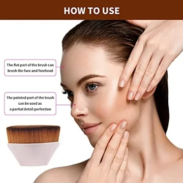 BEAHOT 4 Pack Foundation Makeup Brush with Protective Case