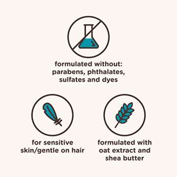 Aveeno Kids Curly Hair Conditioner, Hydrating Conditioner, Kids Curly Hair Products, Oat Extract & Shea Butter, Gentle Scent, 12 fl. oz (Pack of 1)