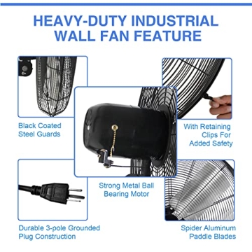 Buy KEN BROWN 30 Inch Industrial Wall Mount Fan Online