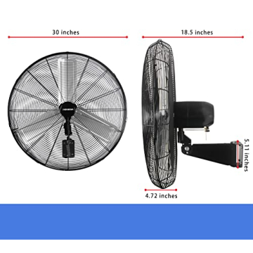 Buy KEN BROWN 30 Inch Industrial Wall Mount Fan Online