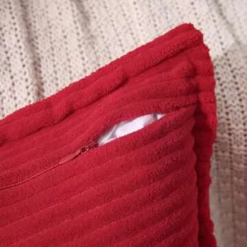 Puncuntex Corduroy Decorative Pillow Covers Set of 2