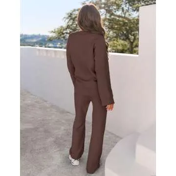 Cozy MEROKEETY Women's Fuzzy Fleece Pajama Set for Comfort