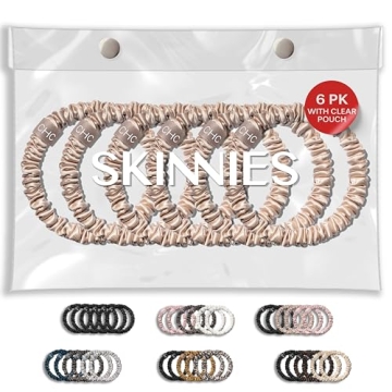 SUNDAYSILKS™ Luxurious Mulberry Silk Scrunchies | No-Slip & Gentle Hair Ties for All Types [6 Pack...