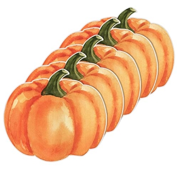 30 PCS Pumpkin Paper Place Mats Fall Disposable Table Placemats Thanksgiving Autumn Party Tablemats ...