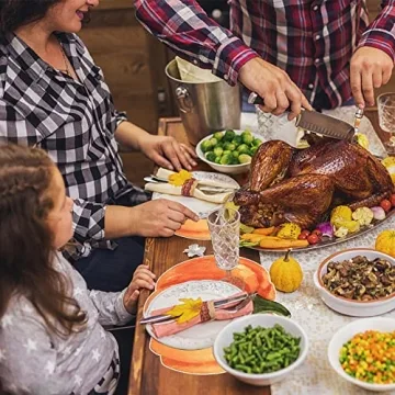 Vibrant Pumpkin Paper Place Mats for Autumn Celebrations