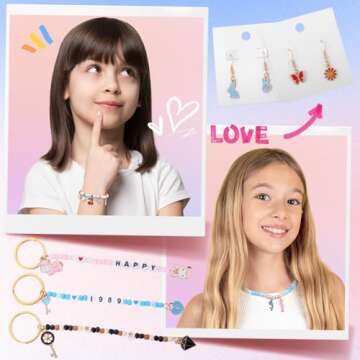 Funtopia Charms for Jewelry Making, 310pcs Gold Enamel Charms for Bracelets Necklace Keychain Earring Making, Assorted Cute Metal Pendants Bulk for DIY Craft Supplies