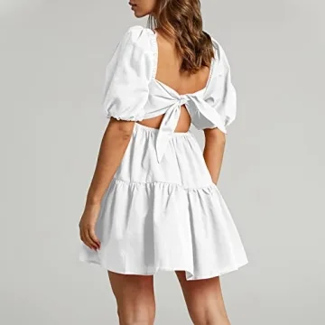 Buy Shy Velvet Women's Casual Mini Dress - Square Neck A-line Design