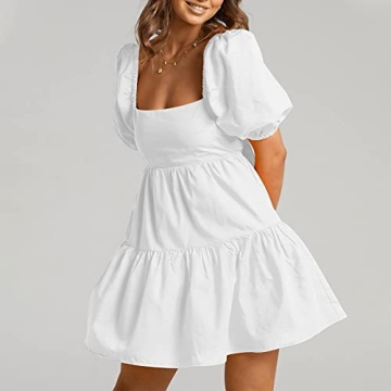 Buy Shy Velvet Women's Casual Mini Dress - Square Neck A-line Design