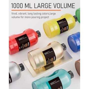 Nicpro Large Bulk Acrylic Pour Paint Set