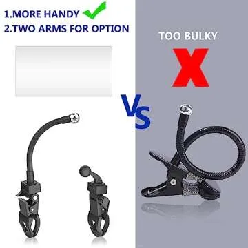 Clifod Clip on Mirror For Monitor Desk Rear View, Office Security Cubicle Mirror to See Behind You for the Safety, Clip Convex Mirror with Flexible Arm for Lash Content Creators