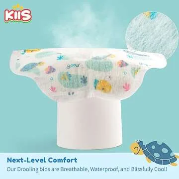KIIS Disposable Baby Bibs for Mess-Free Baby Feeding