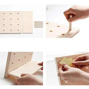 Craveit Control Your Wall Plastic Pegboard Wall Organization Storage (Cream)