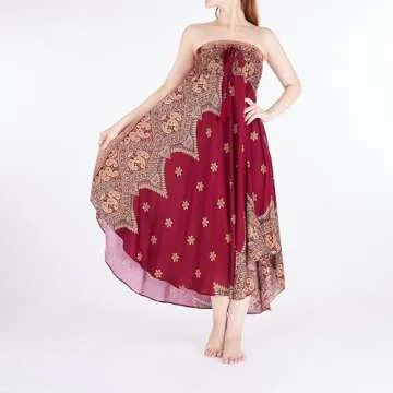 Lannaclothesdesign Bohemian Maxi Skirt - Unique & Elegant