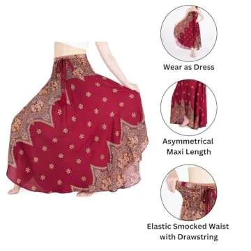 Lannaclothesdesign Bohemian Maxi Skirt - Unique & Elegant