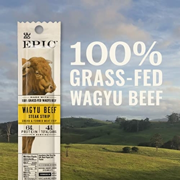 EPIC Wagyu Beef Jerky Strips - Protein Snack for All