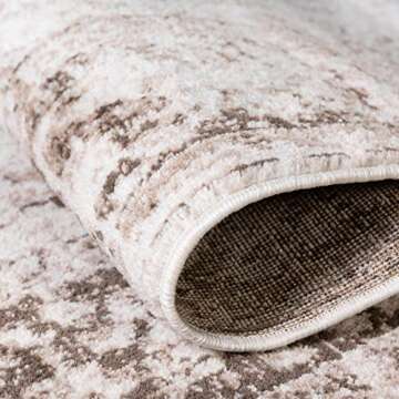 Unique Loom Sofia Collection Area Rug Casino Gray Beige 7' 10"