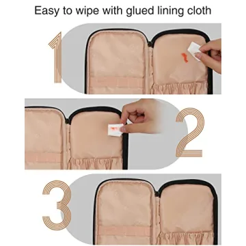 Relavel Makeup Bag - Compact Travel Makeup Organizer