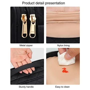 Relavel Makeup Bag - Compact Travel Makeup Organizer