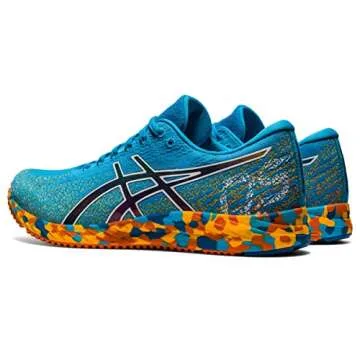 ASICS Men's Gel-DS Trainer 26 Running Shoes, 12, Digital Aqua/Marigold Orange