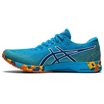 ASICS Men's Gel-DS Trainer 26 Running Shoes, 12, Digital Aqua/Marigold Orange