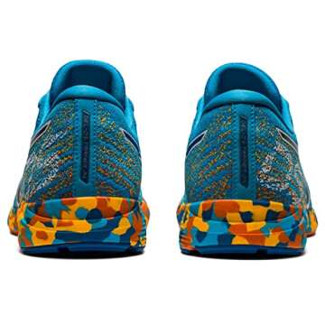 ASICS Men's Gel-DS Trainer 26 Running Shoes, 12, Digital Aqua/Marigold Orange