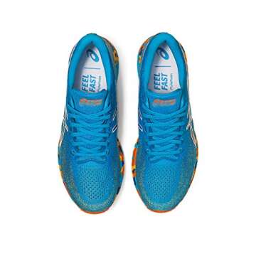 ASICS Men's Gel-DS Trainer 26 Running Shoes, 12, Digital Aqua/Marigold Orange