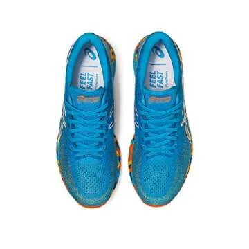 ASICS Men's Gel-DS Trainer 26 Running Shoes, 12, Digital Aqua/Marigold Orange