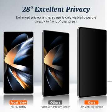 2 Pack Matte Privacy Screen Protector for Samsung Galaxy S25 Ultra,9H Tempered Glass,Anti-Glare,Anti...