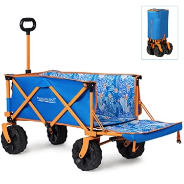 Collapsible Heavy Duty Beach Wagon for Outdoor Fun