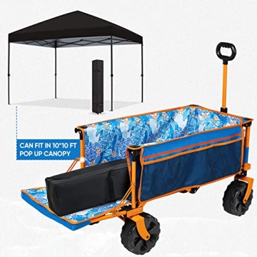 Collapsible Heavy Duty Beach Wagon for Outdoor Fun