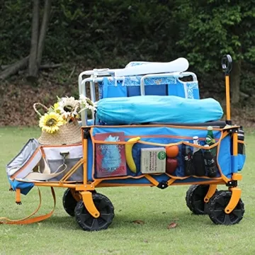 Collapsible Heavy Duty Beach Wagon for Outdoor Fun