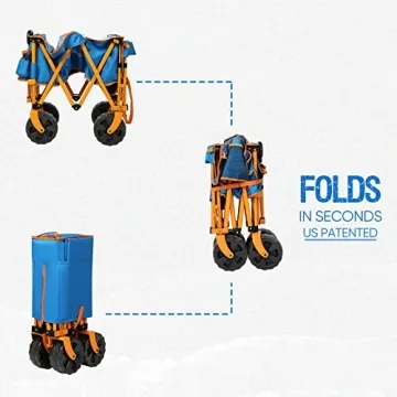 Collapsible Heavy Duty Beach Wagon for Outdoor Fun